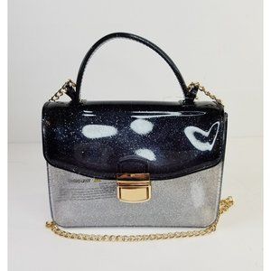 Jelly Glitter Clear Mini Crossbody Bag